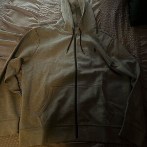 Gray Polo Ralph Lauren Zip Up Hoodie New With Tags NWT never been worn before.